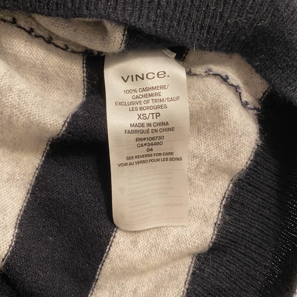 Vince Cashmere Striped Sweater - Picture 9 of 10